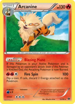 Pokémon-Karte Arcanine 012/099