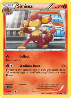 Pokémon-Karte Simisear 016/099