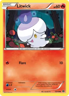 Pokémon-Karte Litwick 018/099