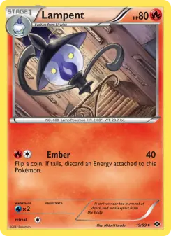 Pokémon-Karte Lampent 019/099