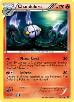 Pokémon-Karte Chandelure 020/099