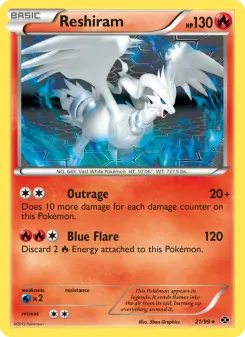 Pokémon-Karte Reshiram 021/099