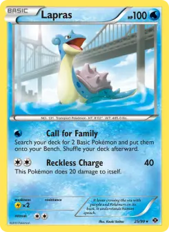 Pokémon-Karte Lapras 025/099