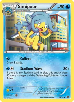 Pokémon-Karte Simipour 029/099