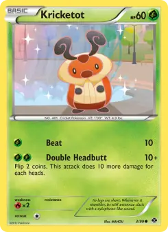 Pokémon-Karte Kricketot 003/099