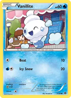 Pokémon-Karte Vanillite 031/099