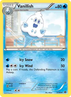 Pokémon-Karte Vanillish 032/099