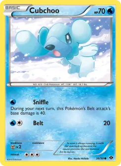 Pokémon-Karte Cubchoo 036/099