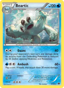 Pokémon-Karte Beartic 037/099