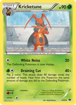 Pokémon-Karte Kricketune 004/099