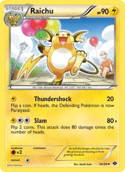 Pokémon-Karte Raichu 040/099