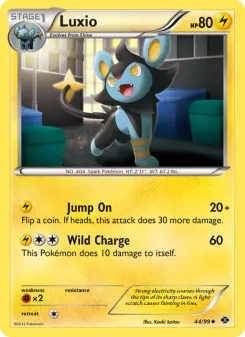 Pokémon-Karte Luxio 044/099