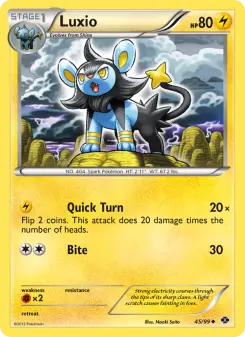 Pokémon-Karte Luxio 045/099