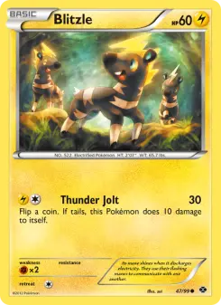 Pokémon-Karte Blitzle 047/099