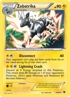 Pokémon-Karte Zebstrika 048/099