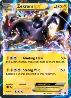 Pokémon-Karte Zekrom-EX 051/099