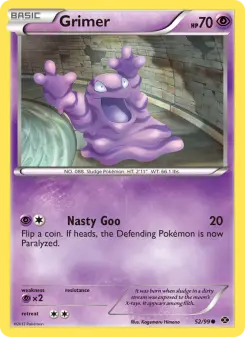 Pokémon-Karte Grimer 052/099