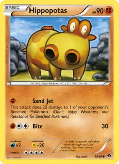 Pokémon-Karte Hippopotas 065/099