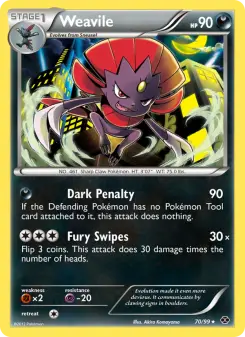 Pokémon-Karte Weavile 070/099