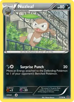 Pokémon-Karte Nuzleaf 071/099