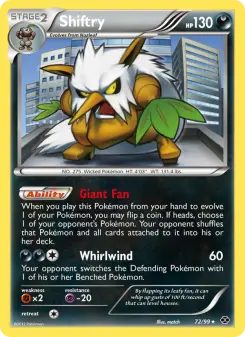 Pokémon-Karte Shiftry 072/099