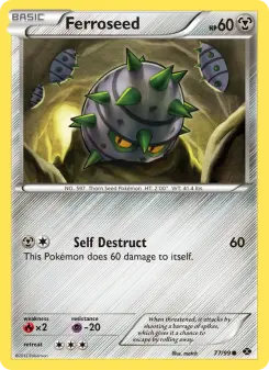 Pokémon-Karte Ferroseed 077/099