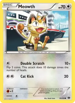 Pokémon-Karte Meowth 080/099