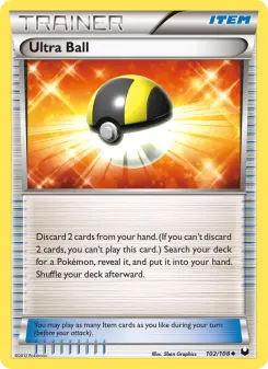 Pokémon-Karte Ultra Ball 102/108