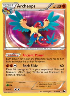 Pokémon-Karte Archeops 110/108