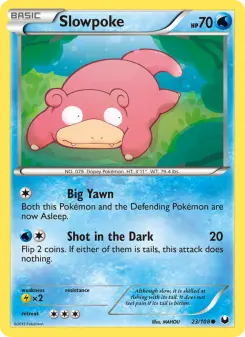 Pokémon-Karte Slowpoke 023/108