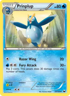 Pokémon-Karte Prinplup 028/108