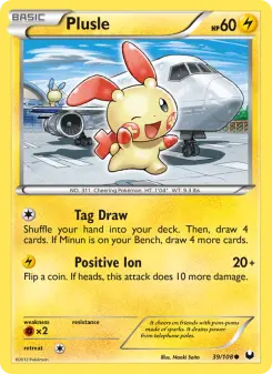 Pokémon-Karte Plusle 039/108
