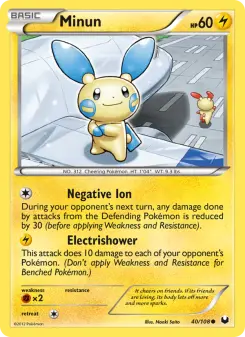 Pokémon-Karte Minun 040/108