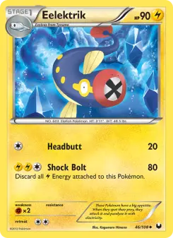 Pokémon-Karte Eelektrik 046/108