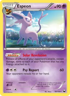 Pokémon-Karte Espeon 048/108