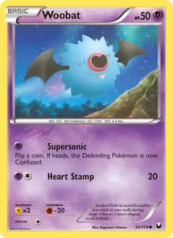 Pokémon-Karte Woobat 050/108