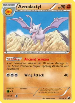 Pokémon-Karte Aerodactyl 053/108