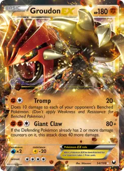 Pokémon-Karte Groudon-EX 054/108