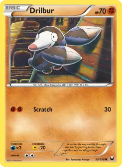 Pokémon-Karte Drilbur 055/108