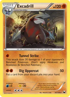Pokémon-Karte Excadrill 056/108
