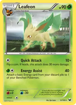 Pokémon-Karte Leafeon 006/108