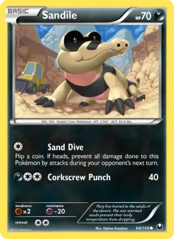 Pokémon-Karte Sandile 064/108