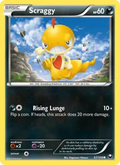 Pokémon-Karte Scraggy 067/108