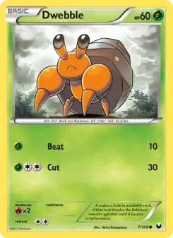 Pokémon-Karte Dwebble 007/108