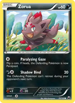 Pokémon-Karte Zorua 070/108