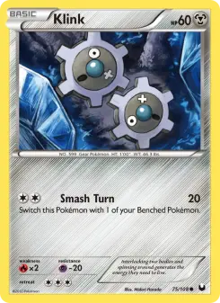 Pokémon-Karte Klink 075/108
