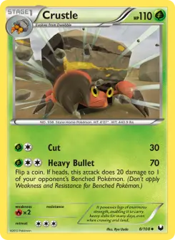 Pokémon-Karte Crustle 008/108