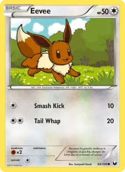 Pokémon-Karte Eevee 084/108