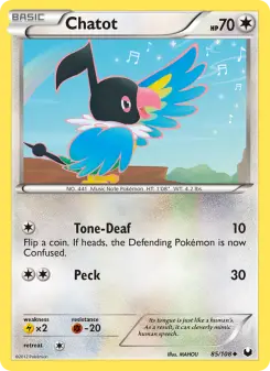 Pokémon-Karte Chatot 085/108