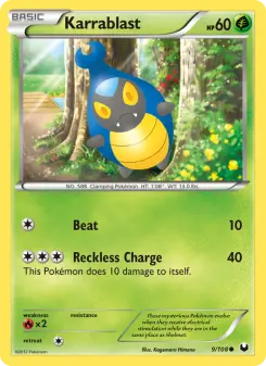 Pokémon-Karte Karrablast 009/108